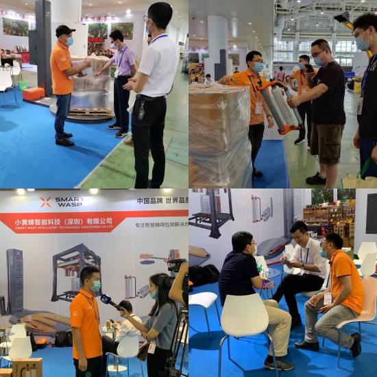 深圳小黃蜂智能科技現場講解產品